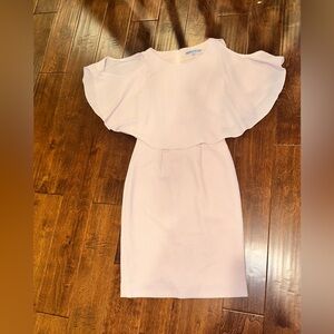 Antonio Melani Light Pink Dress with Flutter Sleeves